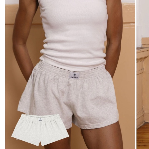 Parke Pants - Parke Back to School Cotton Boxer Shorts XL, NEW Heather Grey SOLD OUT